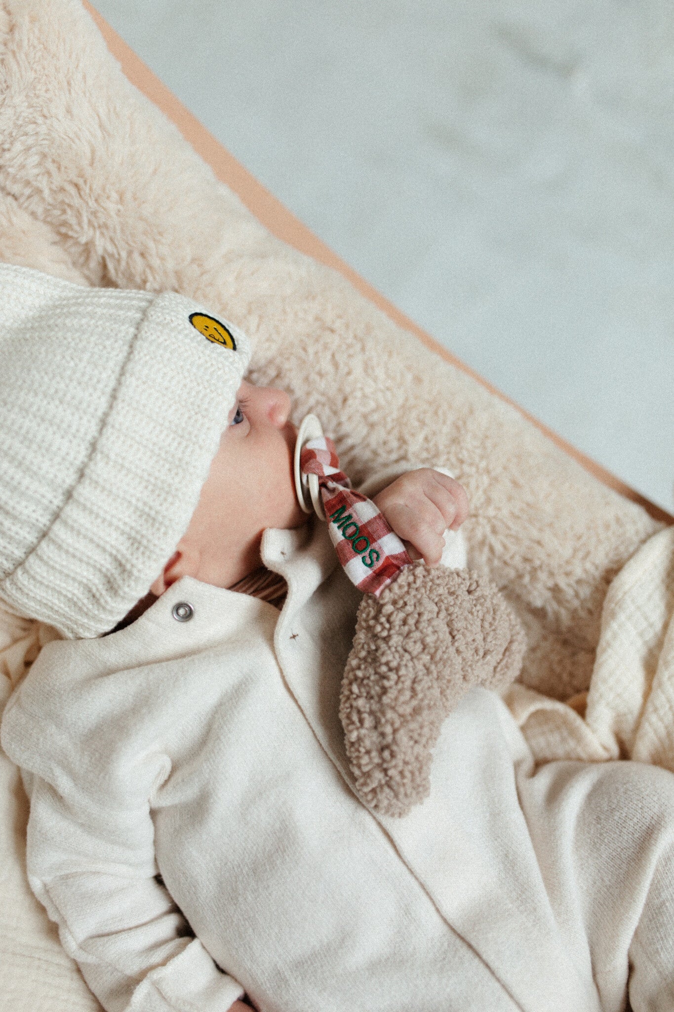 Beanie baby cosy white