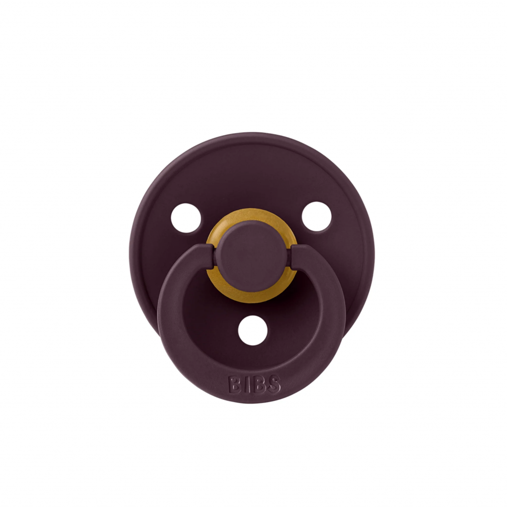 Een speen in de kleur plum