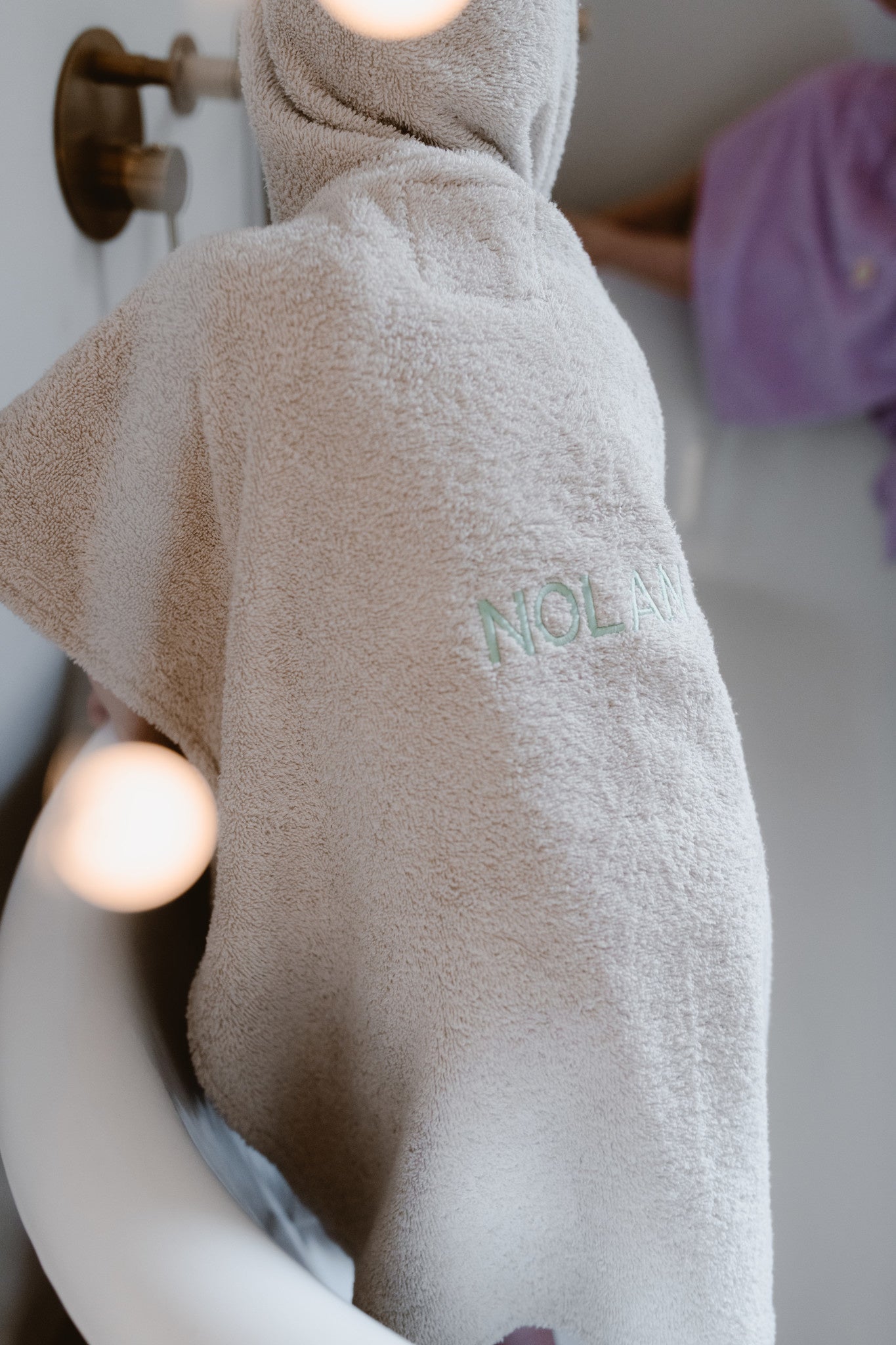 Bubbly poncho bonjour beige