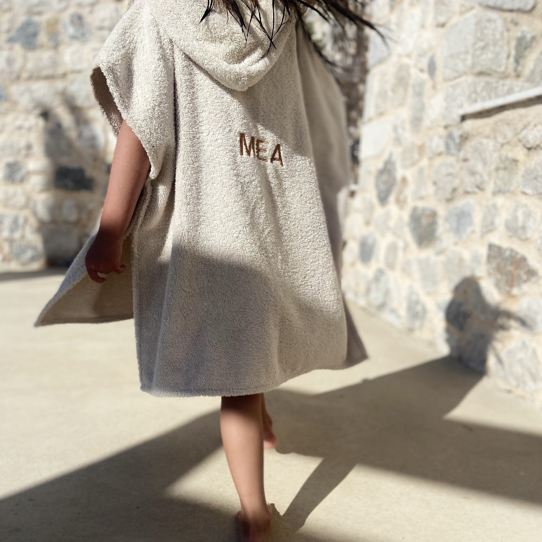 Bubbly poncho bonjour beige