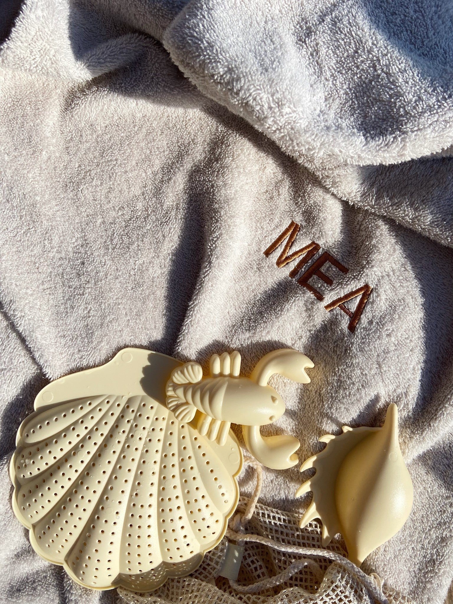 Bubbly poncho bonjour beige