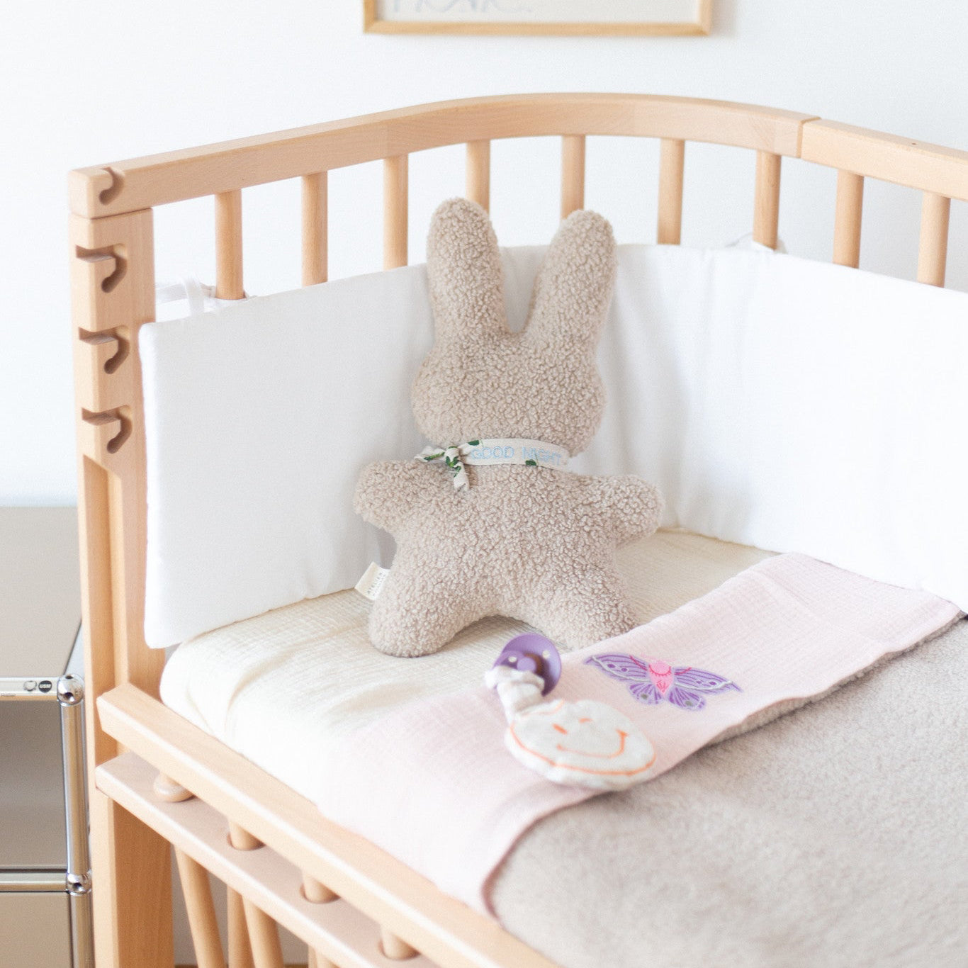 Flat sheet crib pinky promise