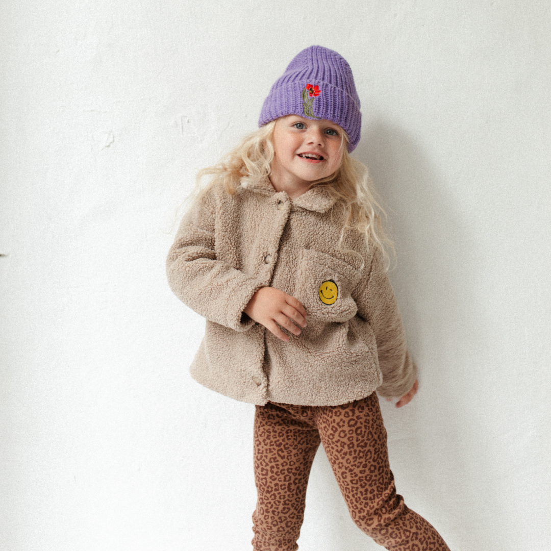 bruine panterprint legging kids