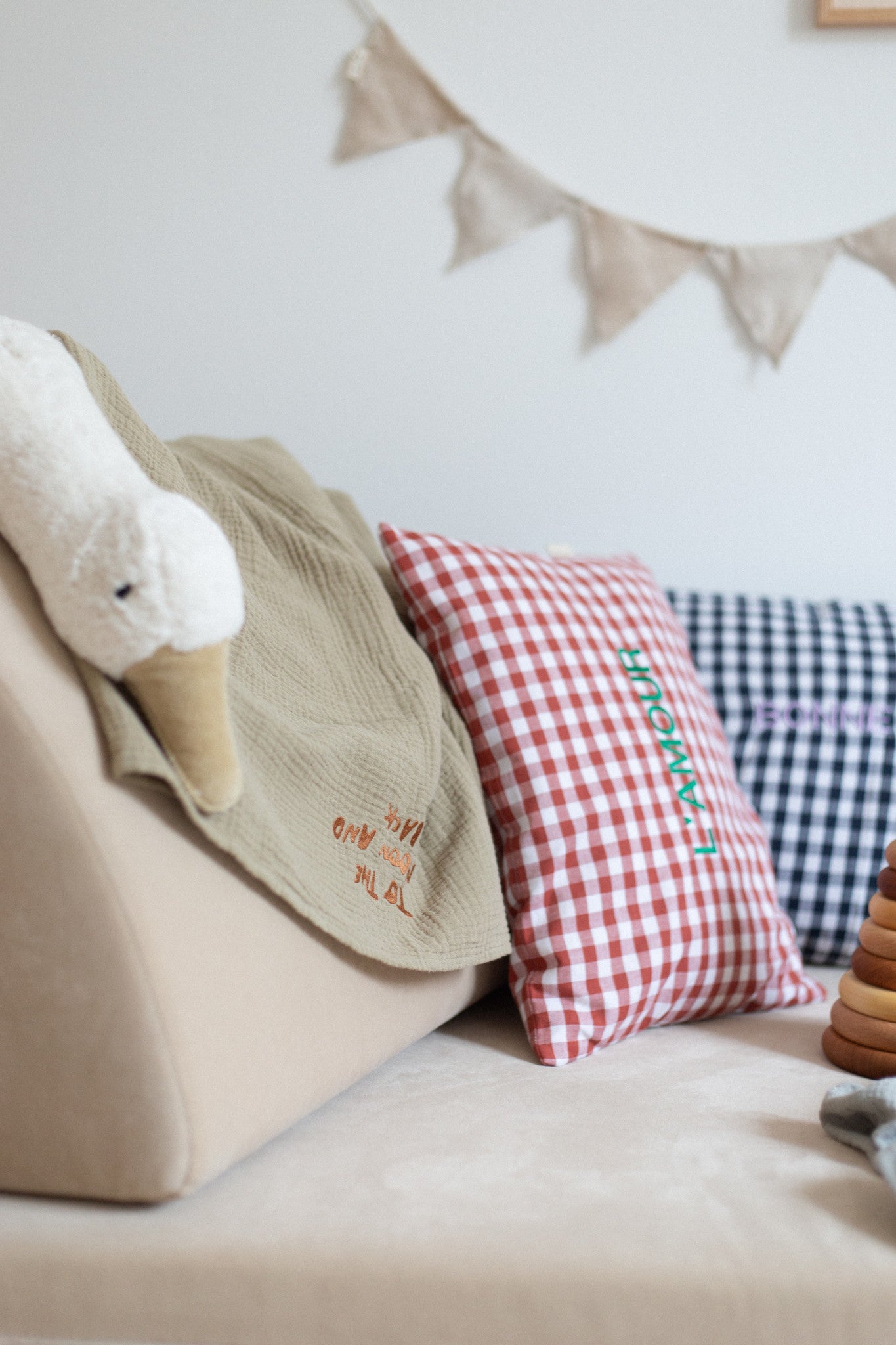 Huge towel morning moss