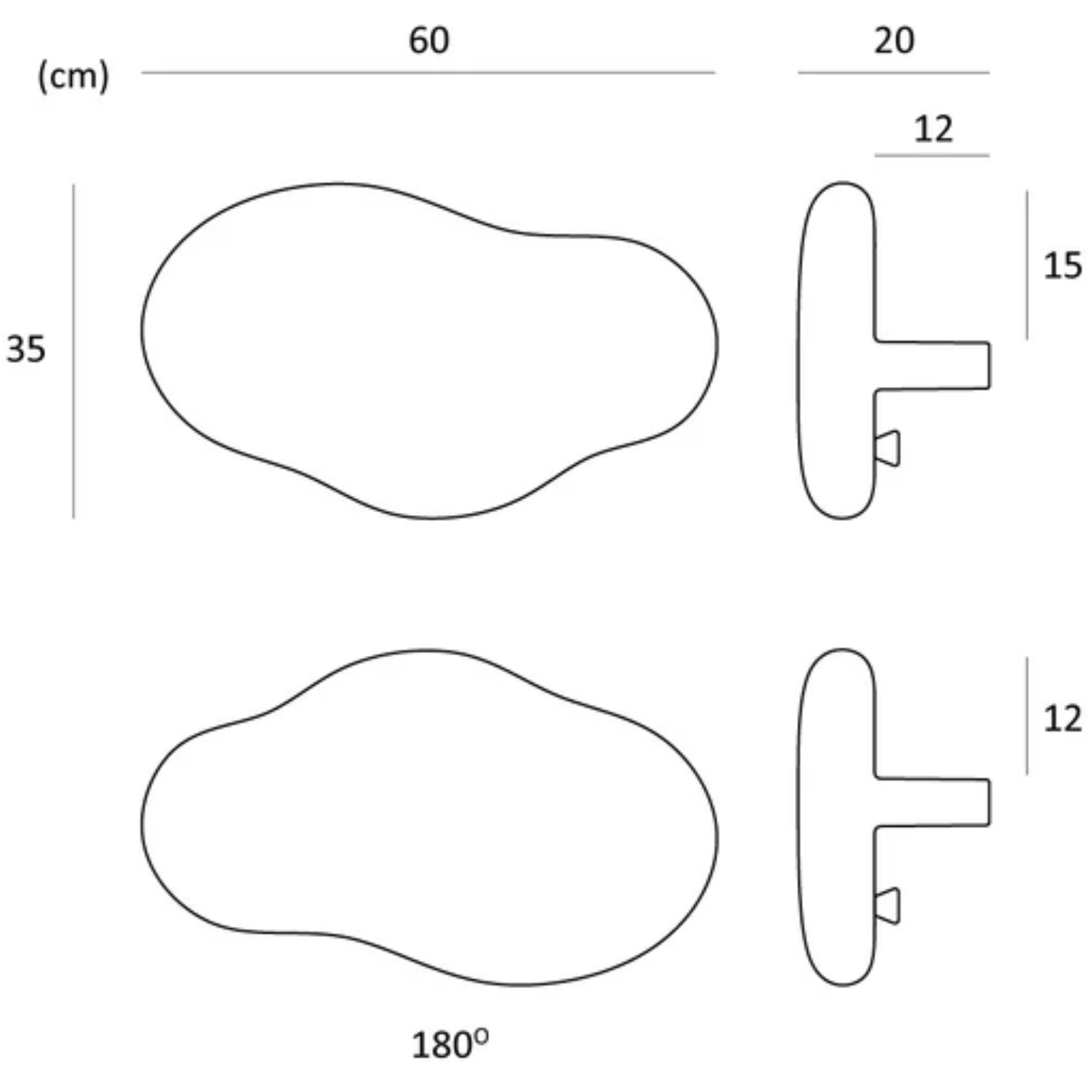 Afmetingen van de kapstok