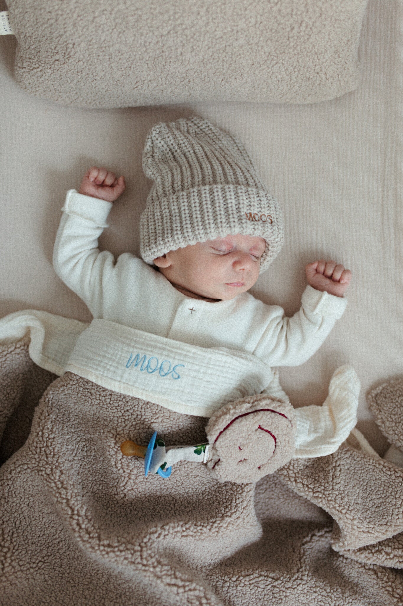 Speendoekje van teddy met een smile erop