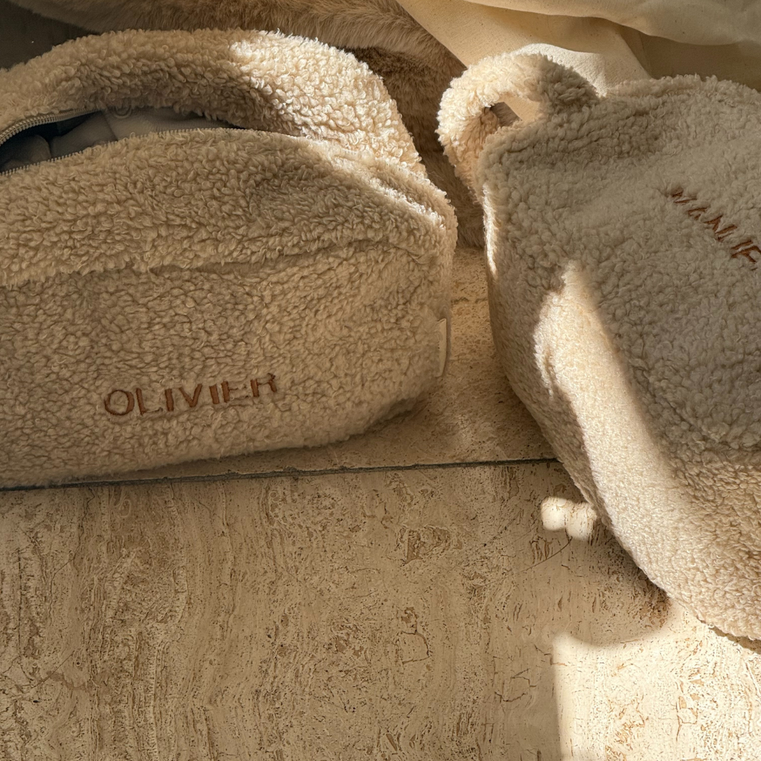 Teddy toilettas met personalisatie