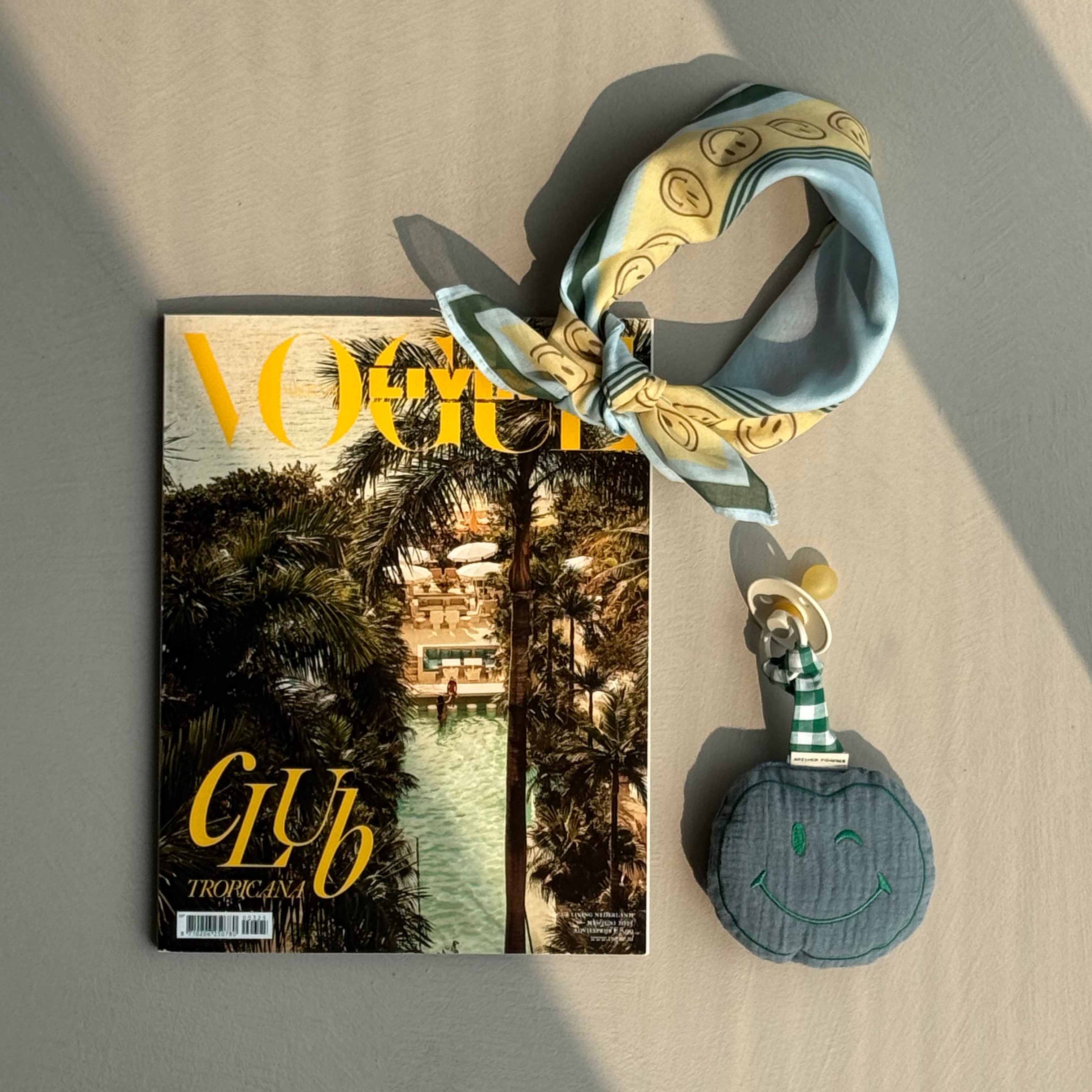 Een gepersonaliseerde scarf met smiley