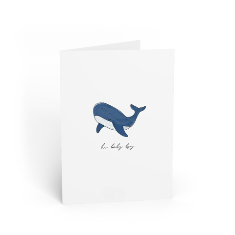 POST CARD | HI BABY BOY WHALE