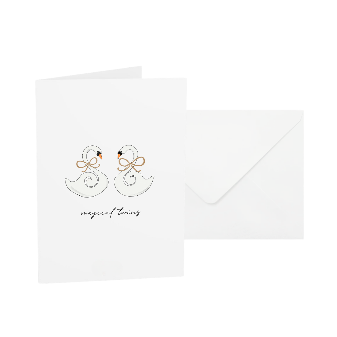 Wenskaart voor tweeling