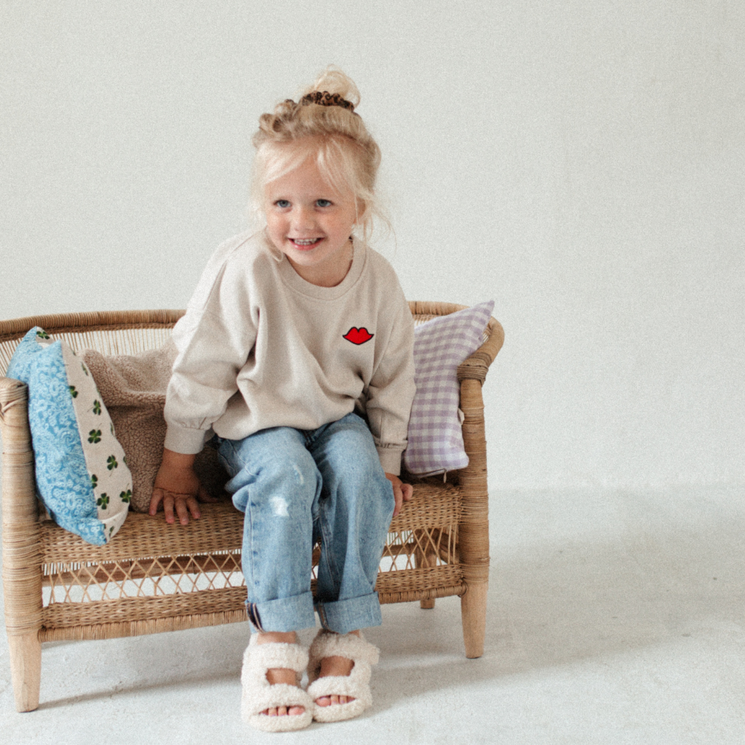 Sweater bonjour beige