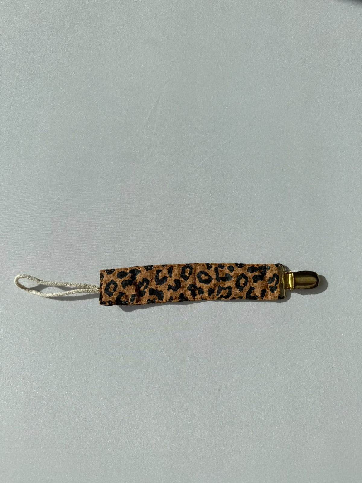 SAMPLE SALE | Pacifier Cord Leopard Linen