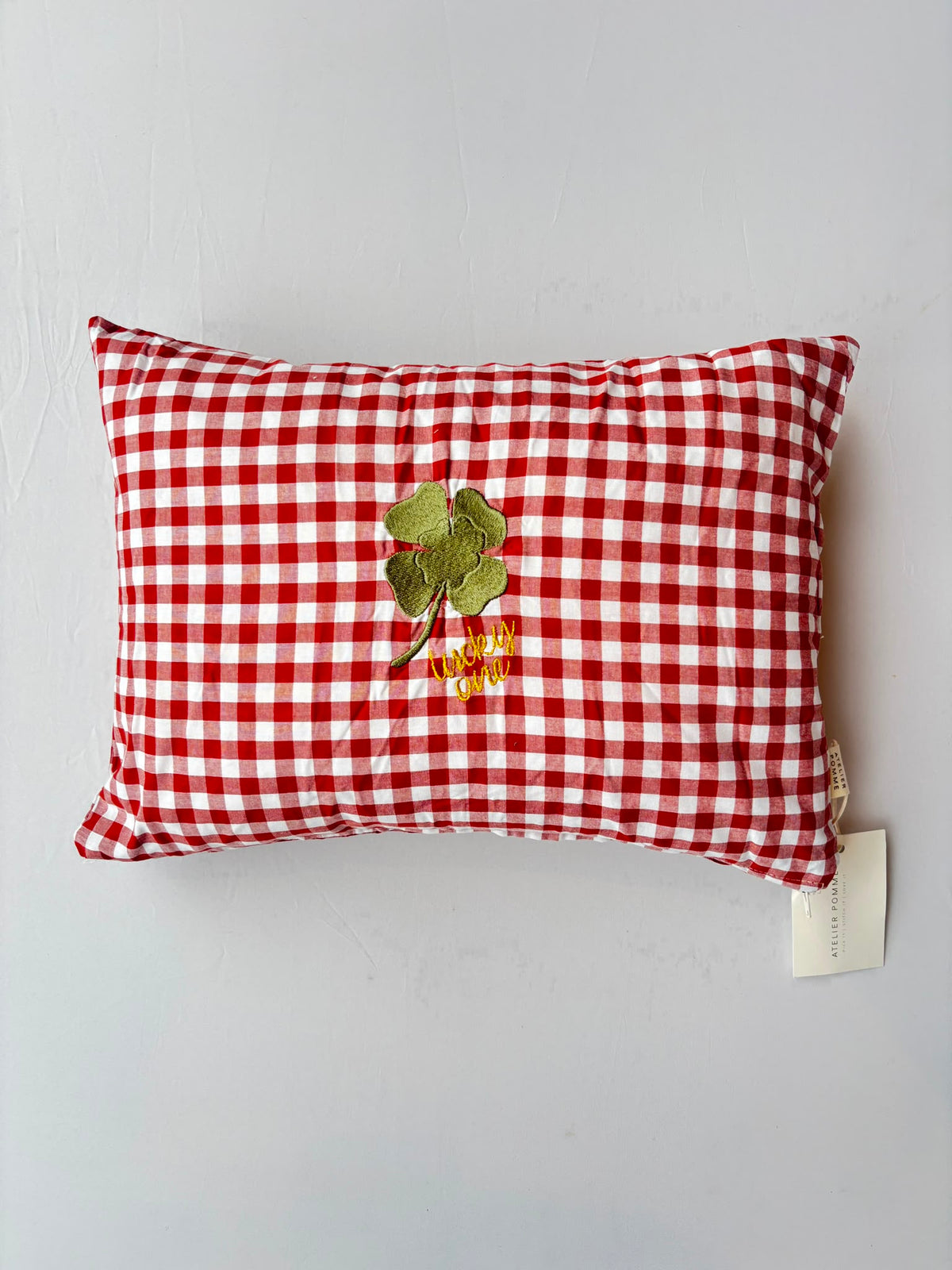 SAMPLE SALE |Cushion Checked Bisque 30x40