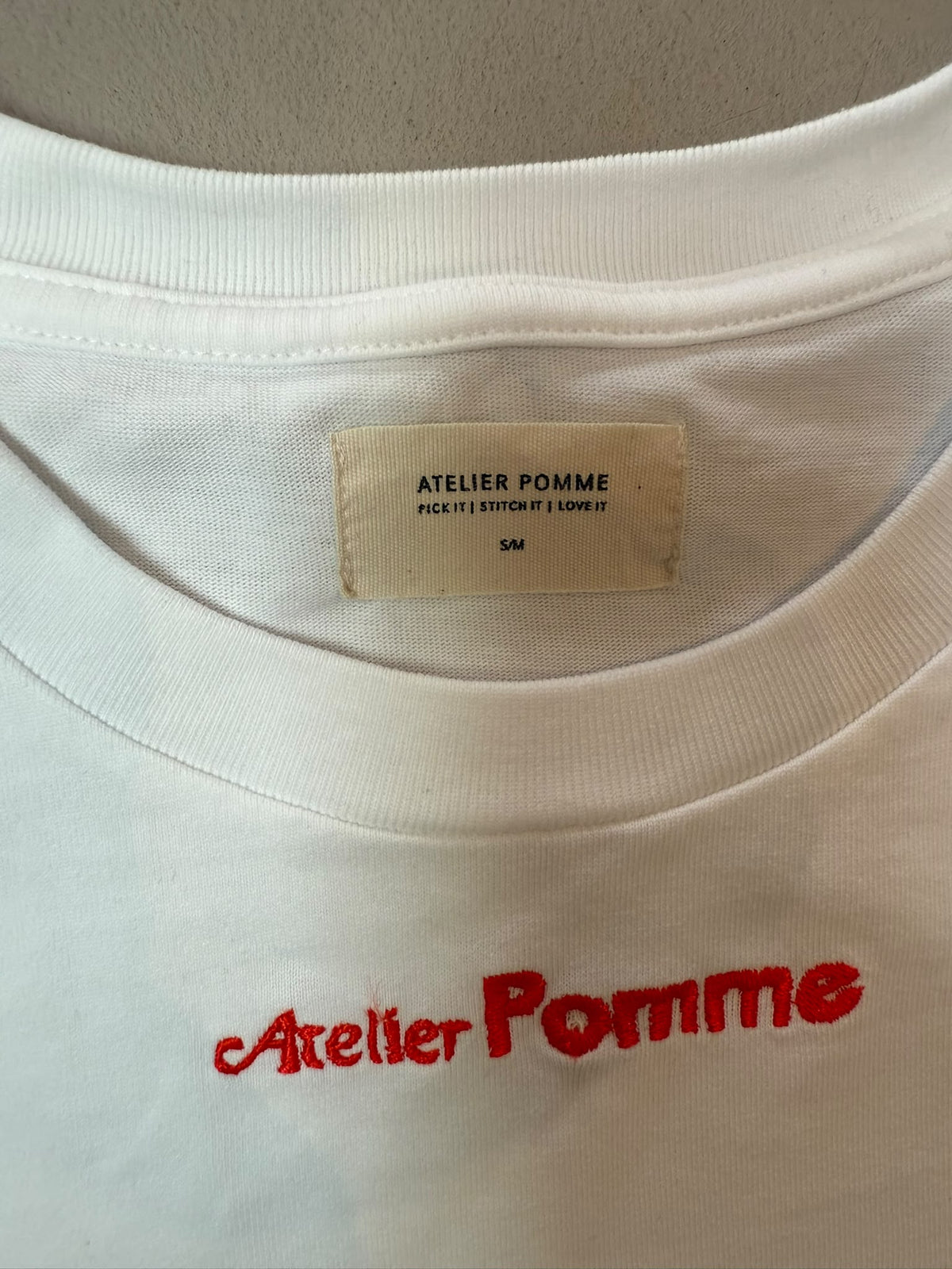 SAMPLE SALE | T-shirt White Atelier Pomme S/M