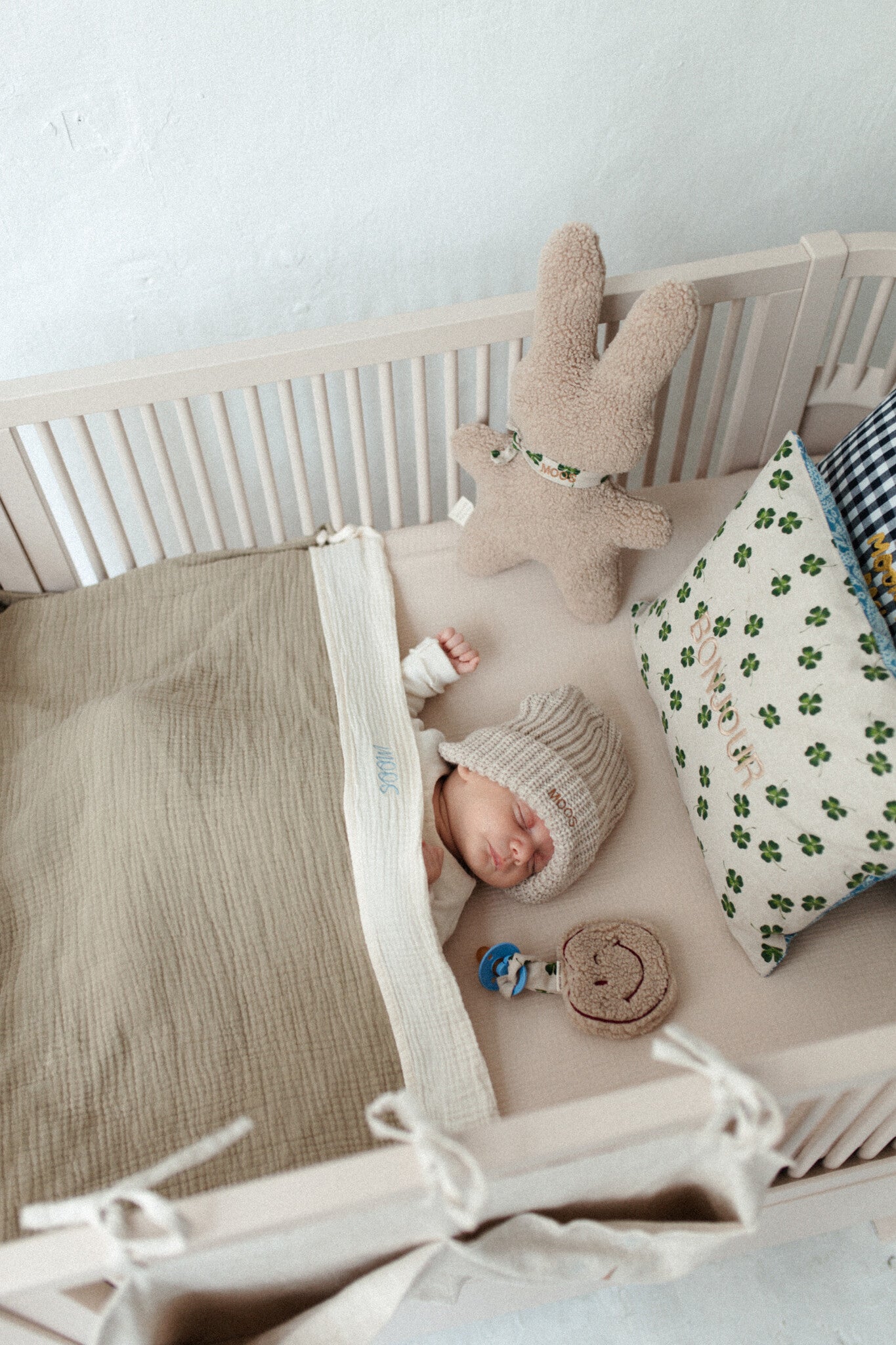 gepersonaliseerd muslin deken voor in bed