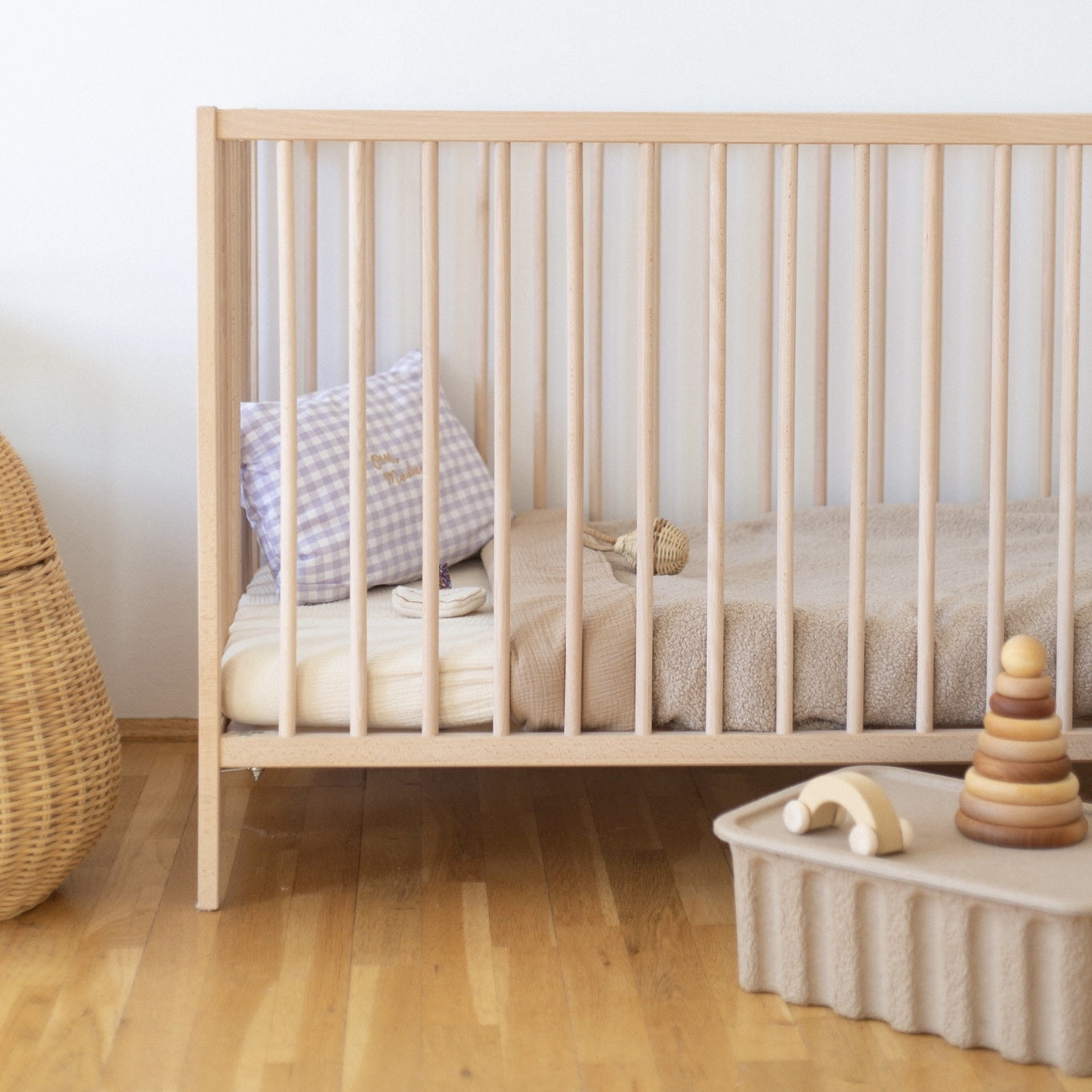 FITTED SHEET COT | COSY WHITE