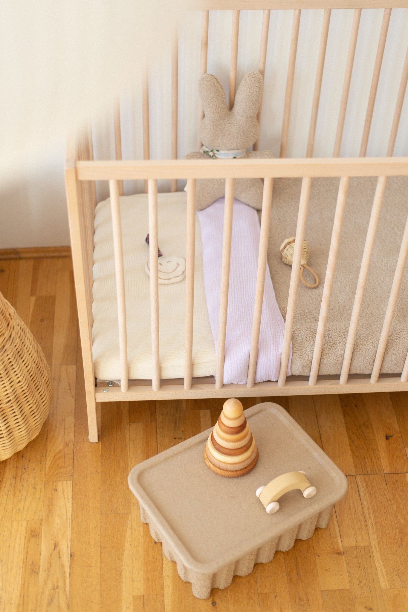 FITTED SHEET COT | COSY WHITE