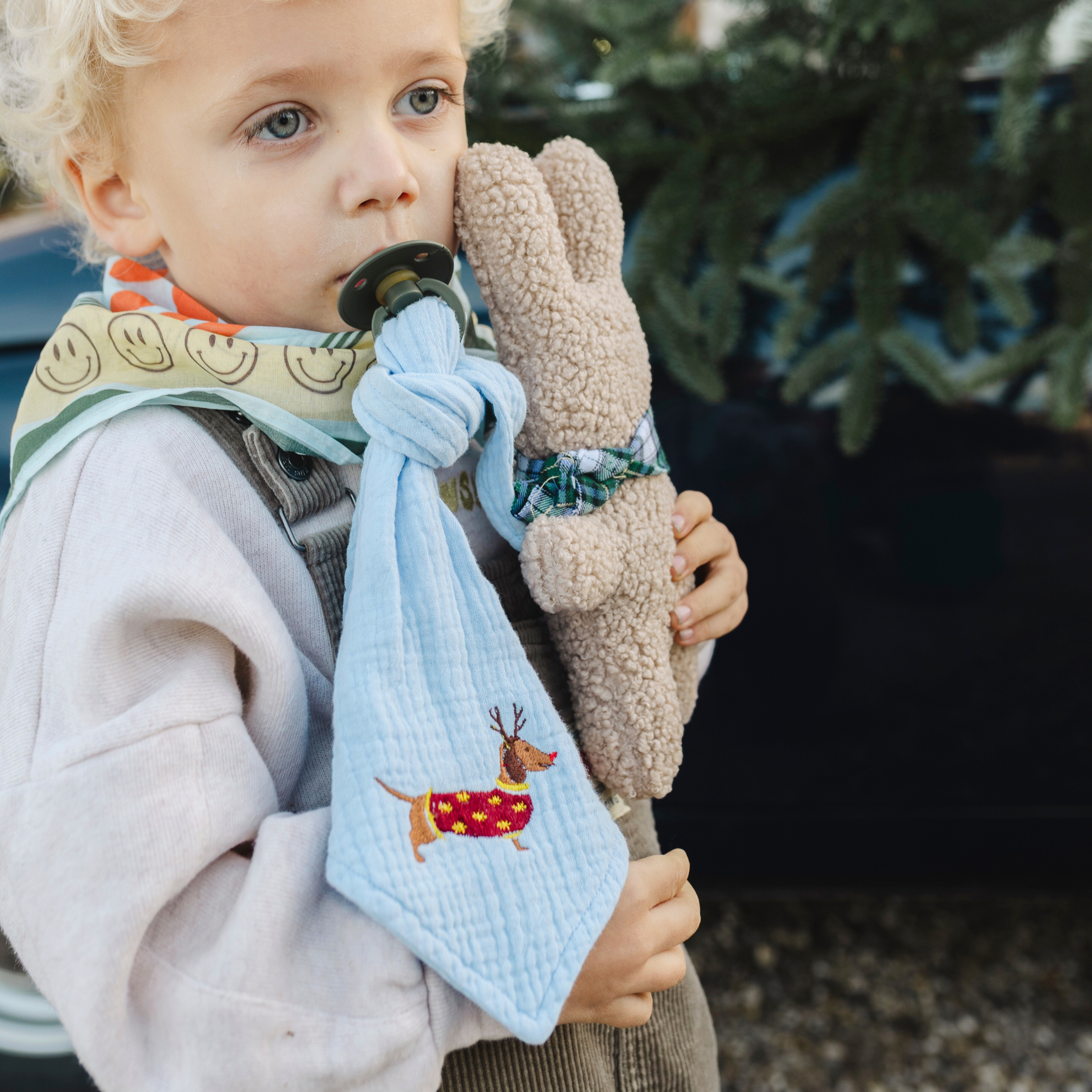 PACIFIER CORD | PETIT TARTAN ROUGE