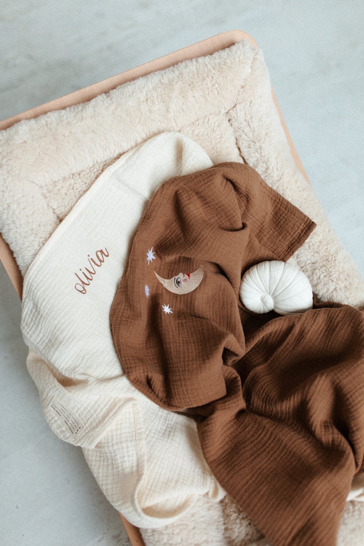 hydrofiele doek van mousseline katoen voor in babybedje, wieg en ledikant