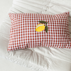 CUSHION CHECKED | BISOUS BRIQUE