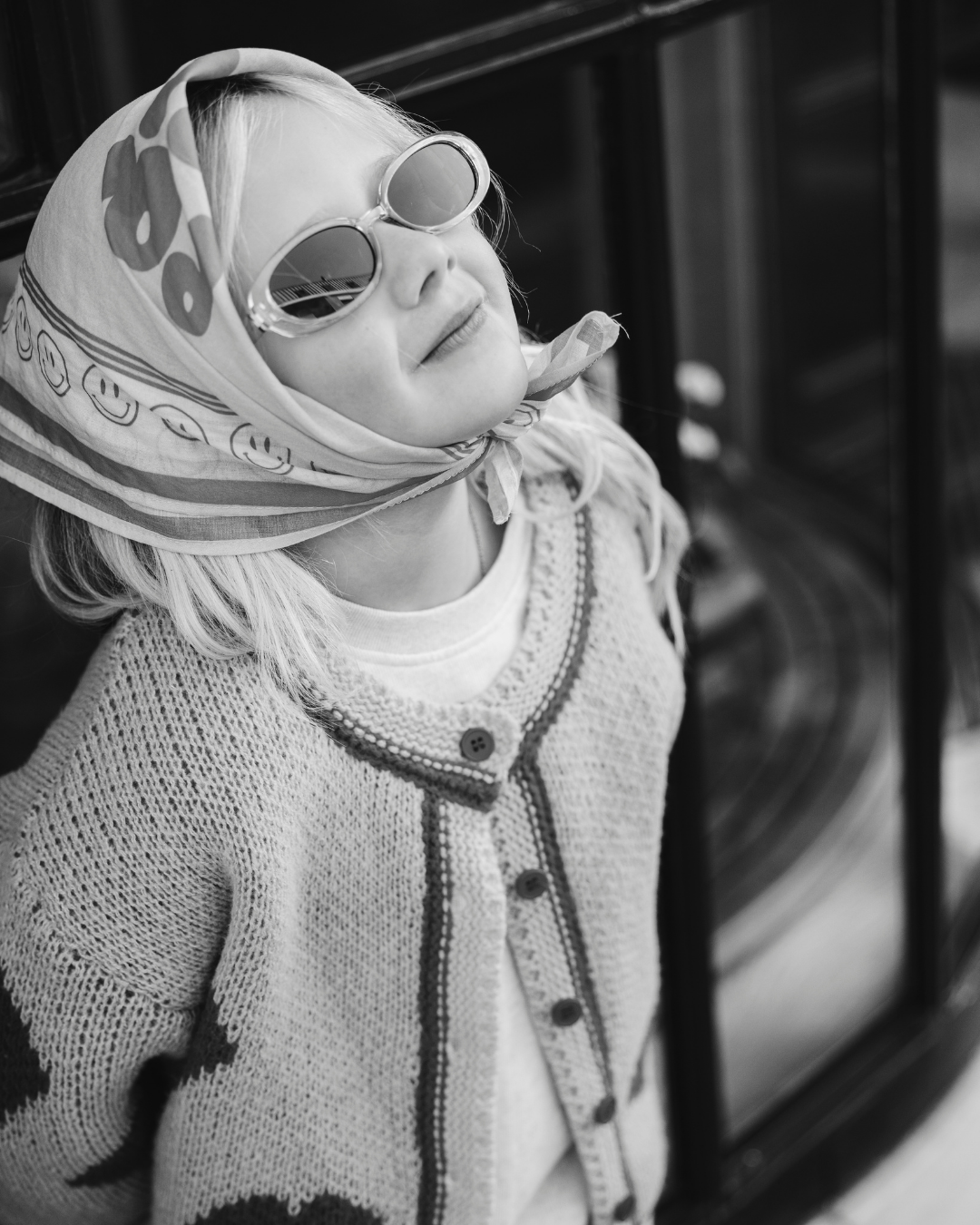 SCARF POMME CLUB SMILEY | BLOWY BUBBLEGUM