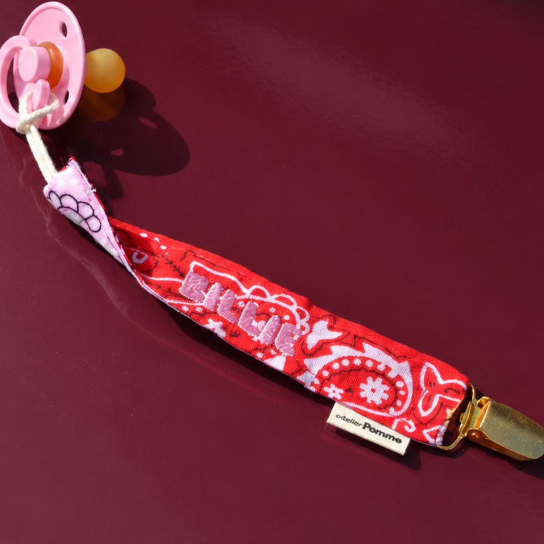 Speenkoord | Bandana Ruby Red
