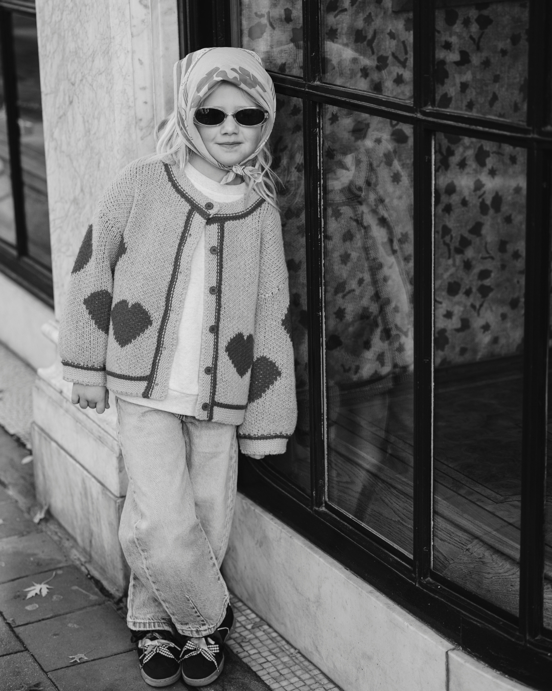 SCARF POMME CLUB SMILEY | BLOWY BUBBLEGUM