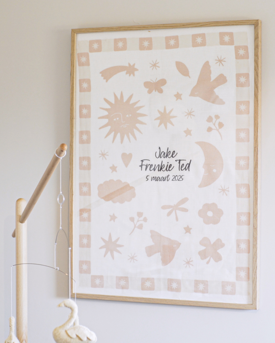 BIRTH POSTER | BONJOUR BEIGE