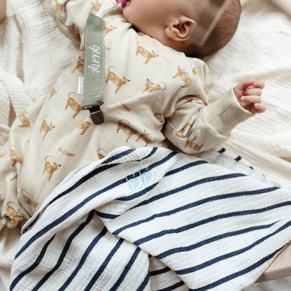 PACIFIER CORD | LINEN MORNING MOSS