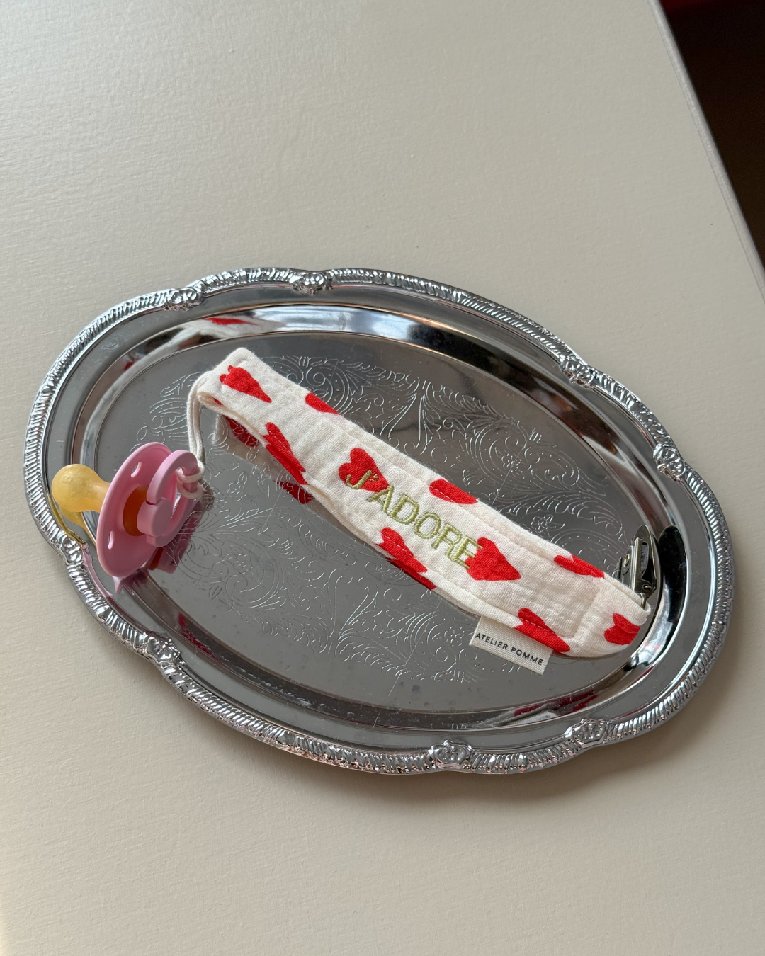 PACIFIER CORD | THE BROWN STRIPE