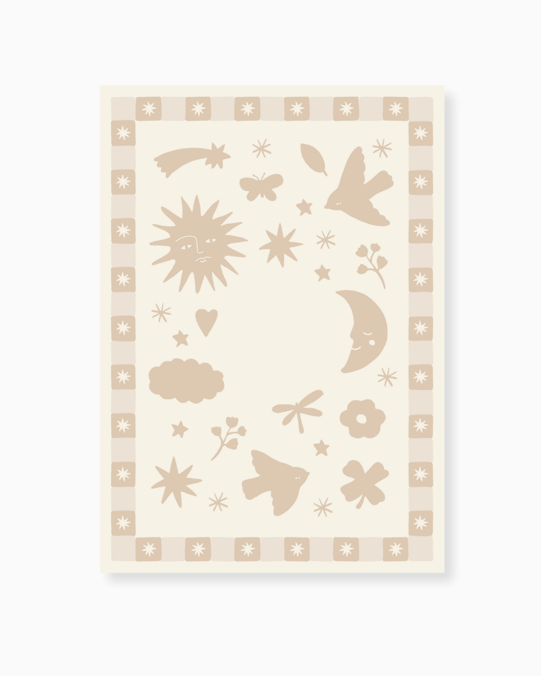 BIRTH POSTER | BONJOUR BEIGE