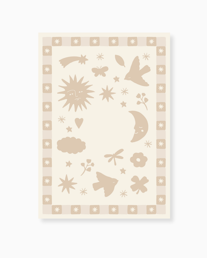 BIRTH POSTER | BONJOUR BEIGE