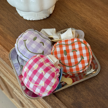 SPEENDOEKJE - POMME - CHECKED LILA