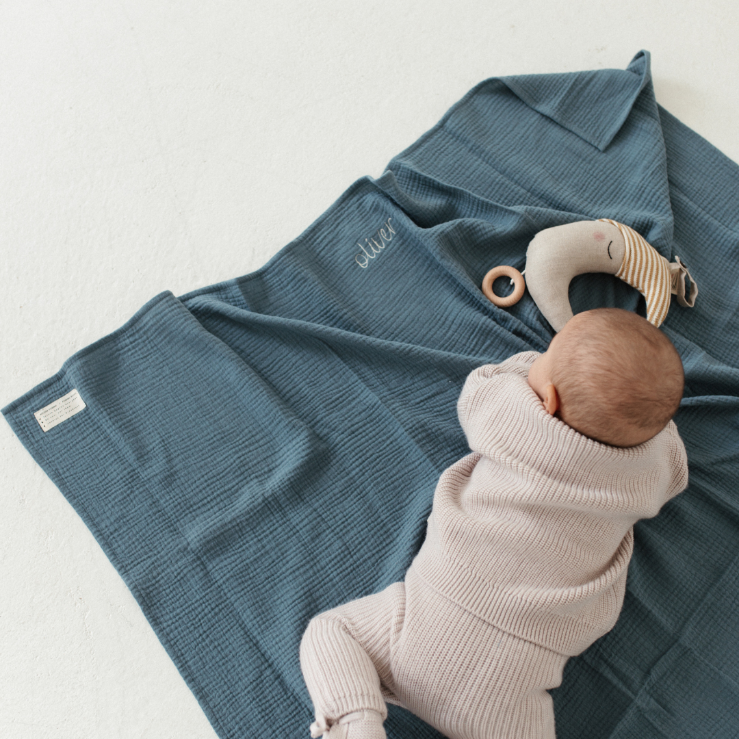GIANT SWADDLE | MISTY BLUE 