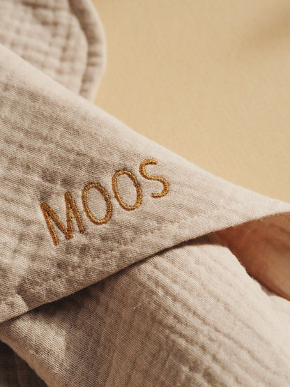 Bath cape bonjour beige