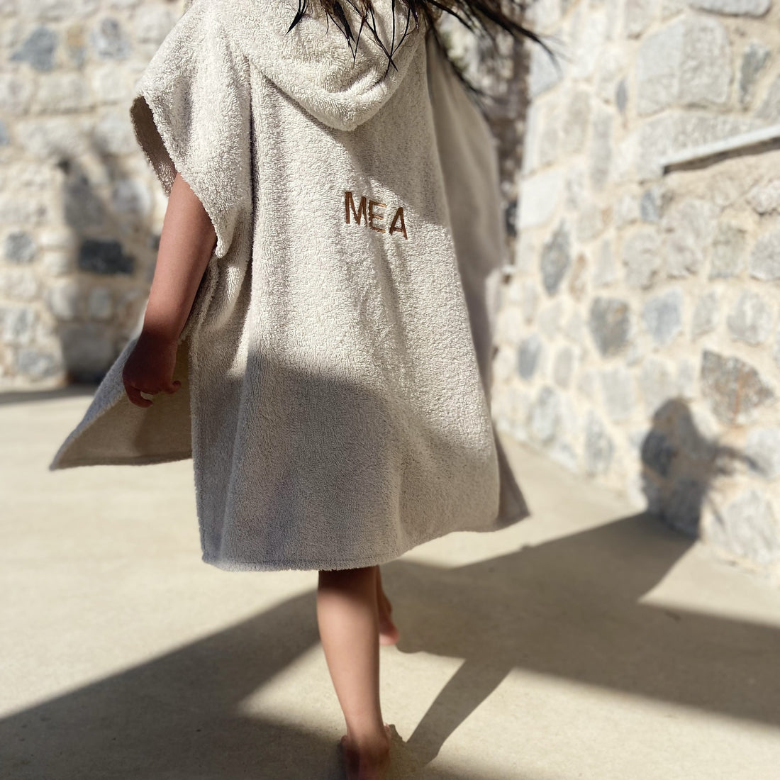 Bubbly poncho bonjour beige 