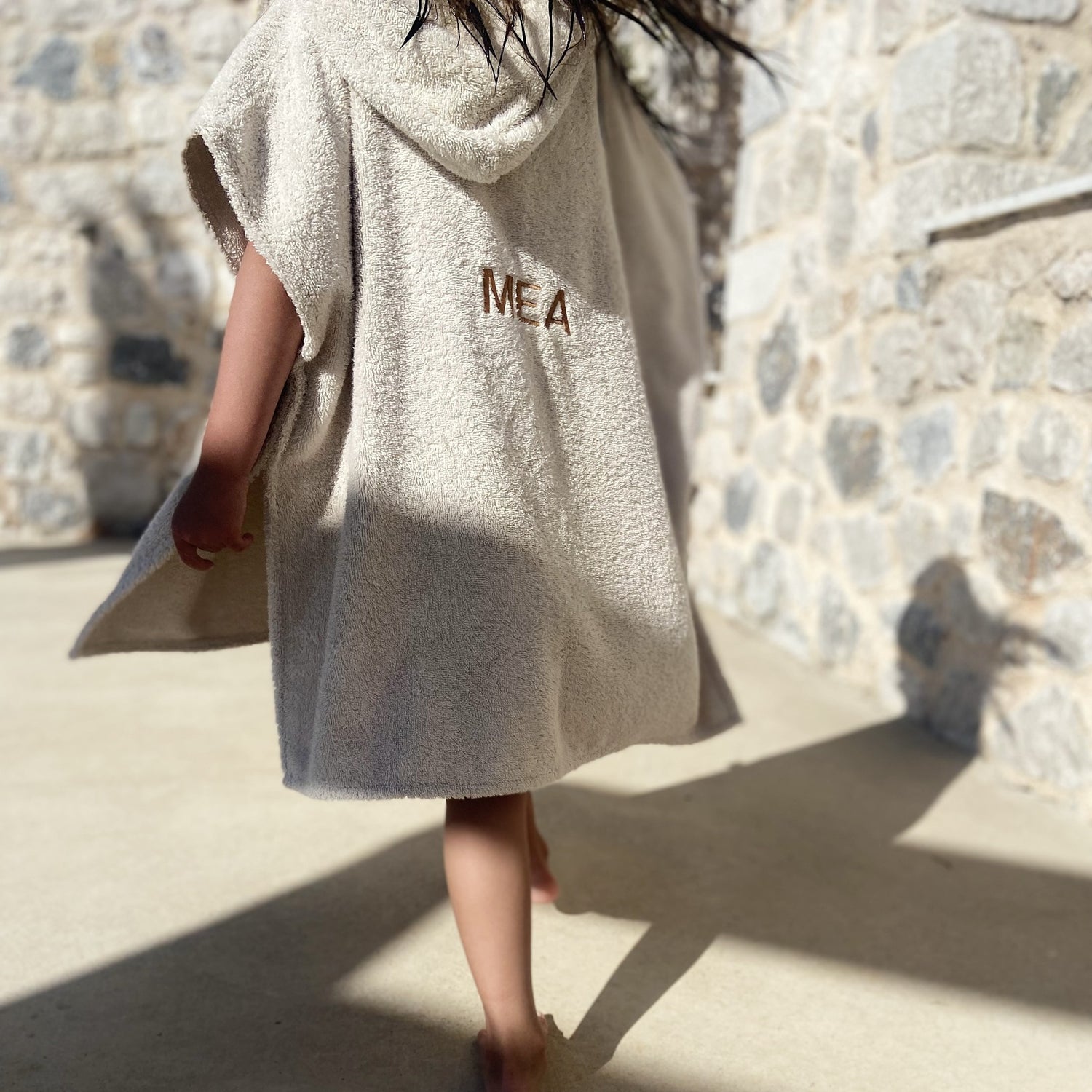 Bubbly poncho bonjour beige 