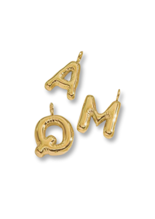 Großer Initialen-Anhänger | Gold