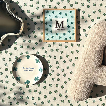 Birth Plate | Lucky Clover