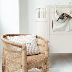 CUSHION CHECKED | BONJOUR BEIGE