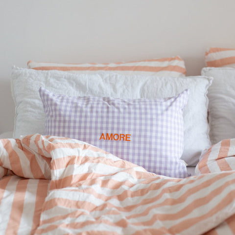 CUSHION CHECKED | LUCKY LILA