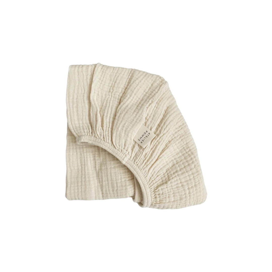 Fitted sheet cot cosy white 