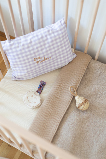 Fitted sheet cot cosy white