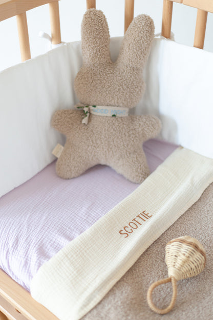 Fitted sheet crib lucky lila 