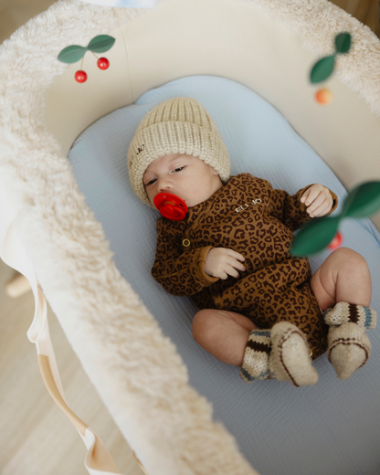 FITTED SHEET CRIB | DREAMY BLUE