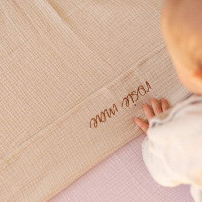 Flat sheet cot bonjour beige 