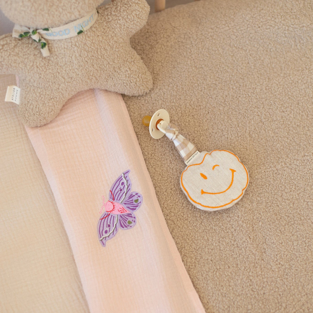 Flat sheet cot pinky promise 