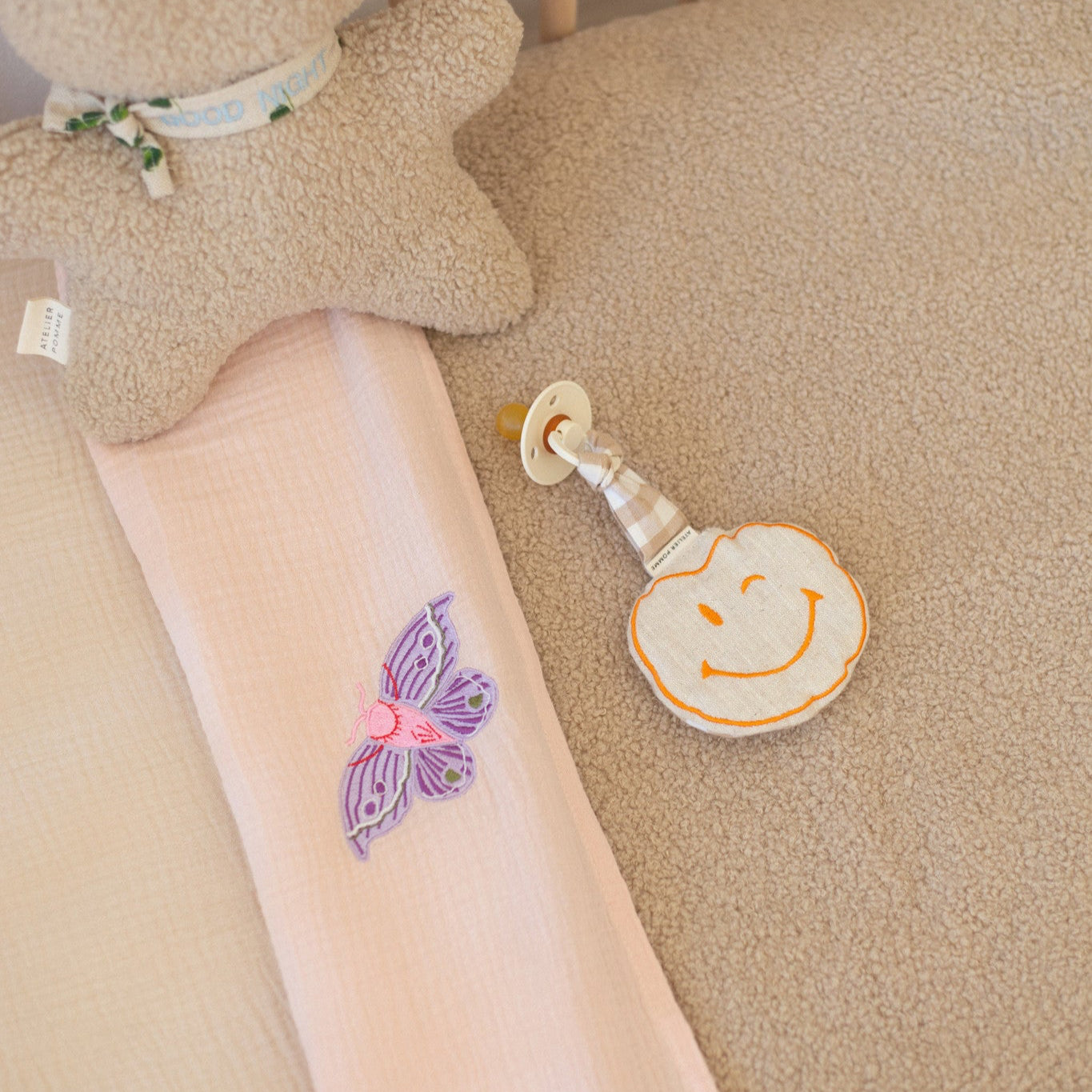 Flat sheet cot pinky promise 