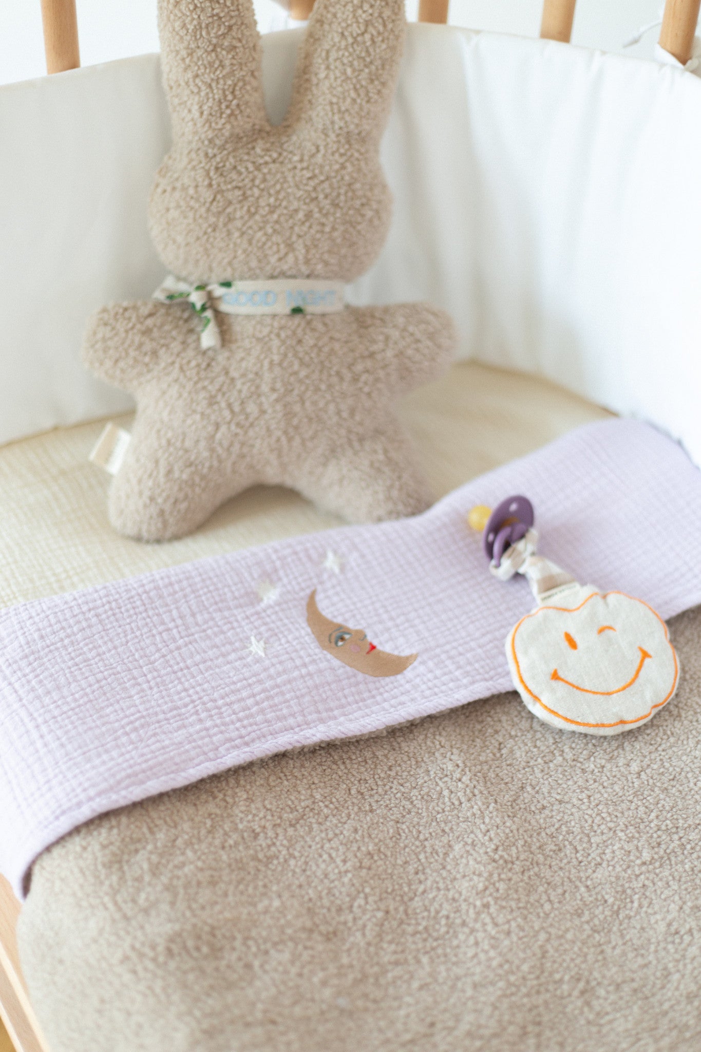 Flat sheet crib lucky lila 