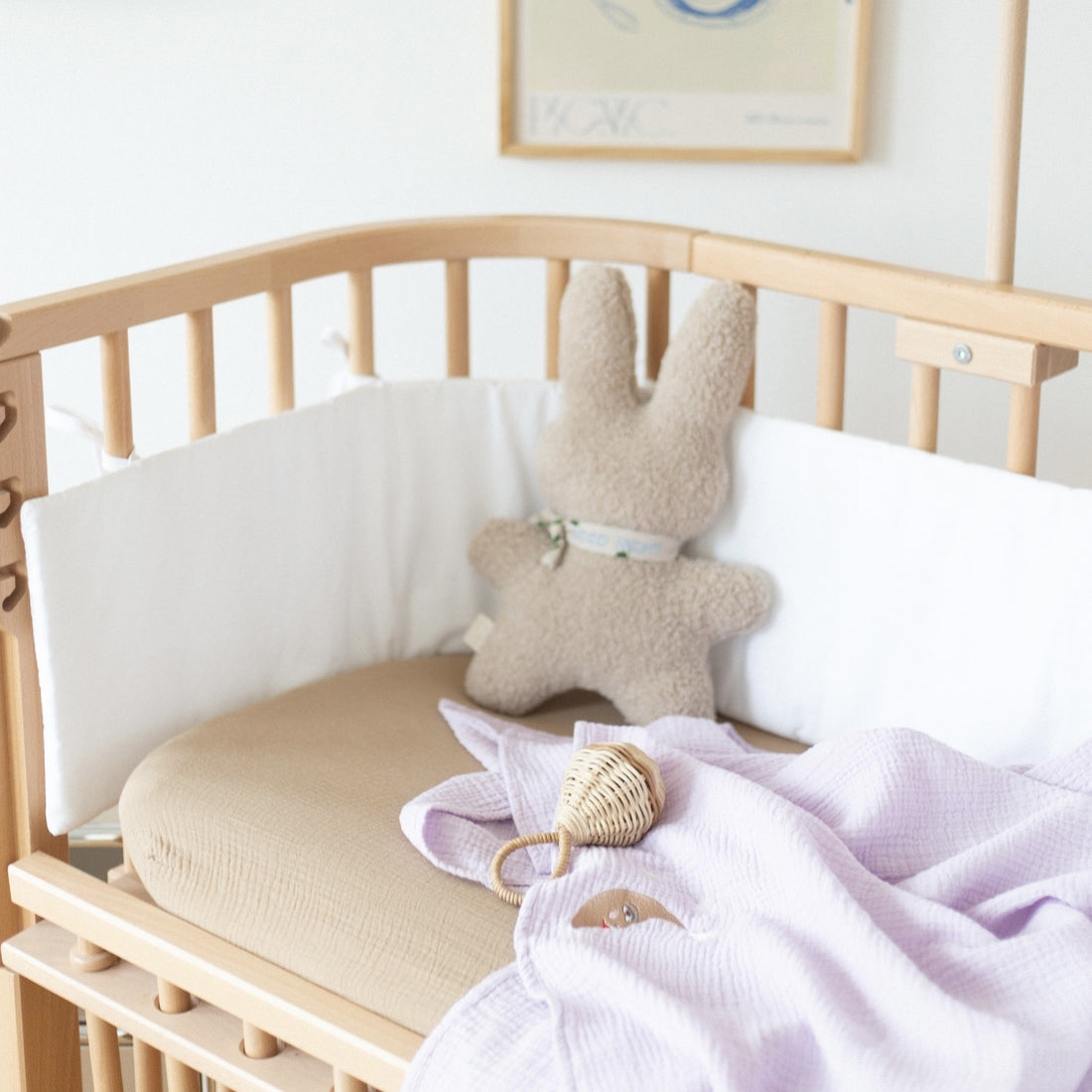 Flat sheet crib lucky lila 